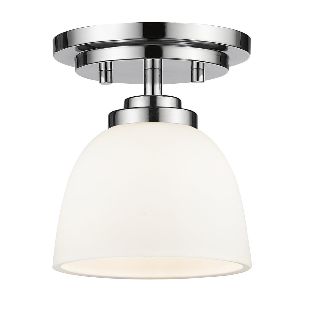 Z-Lite Canada - One Light Flush Mount - Ashton - Chrome- Union Lighting Luminaires Decor