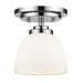 Z-Lite Canada - One Light Flush Mount - Ashton - Chrome- Union Lighting Luminaires Decor