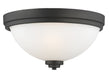 Z-Lite Canada - Three Light Flush Mount - Ashton - Bronze- Union Lighting Luminaires Decor