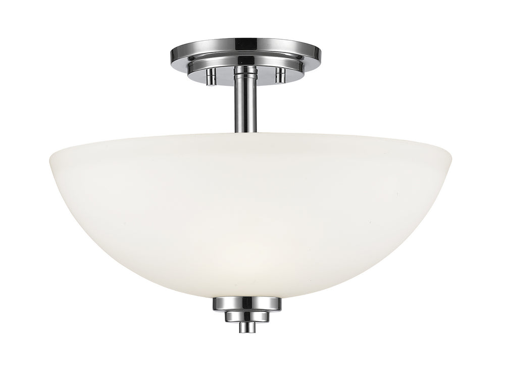 Z-Lite Canada - Three Light Semi Flush Mount - Ashton - Chrome- Union Lighting Luminaires Decor