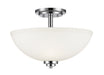 Z-Lite Canada - Three Light Semi Flush Mount - Ashton - Chrome- Union Lighting Luminaires Decor