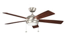 Kichler Canada - 52"Ceiling Fan - Starkk - Brushed Nickel- Union Lighting Luminaires Decor