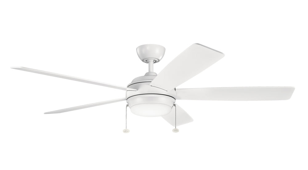 Kichler Canada - 60"Ceiling Fan - Starkk - Matte White- Union Lighting Luminaires Decor