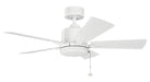Kichler Canada - 42"Ceiling Fan - Lucian II - Matte White- Union Lighting Luminaires Decor