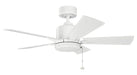 Kichler Canada - 42"Ceiling Fan - Lucian Ii - Matte White- Union Lighting Luminaires Decor
