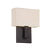 W.A.C. Canada - LED Wall Sconce - Manhattan - Brushed Bronze- Union Lighting Luminaires Decor