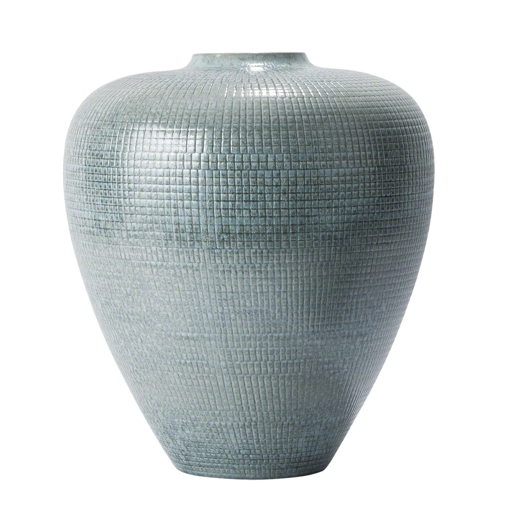 Vérifier les vases bulbeux réactifs en bleu argenté