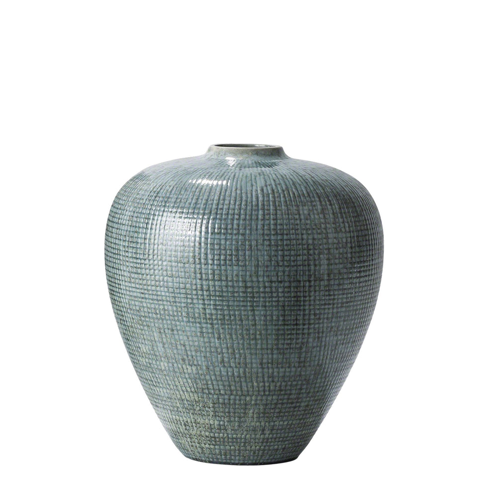 Vérifier les vases bulbeux réactifs en bleu argenté