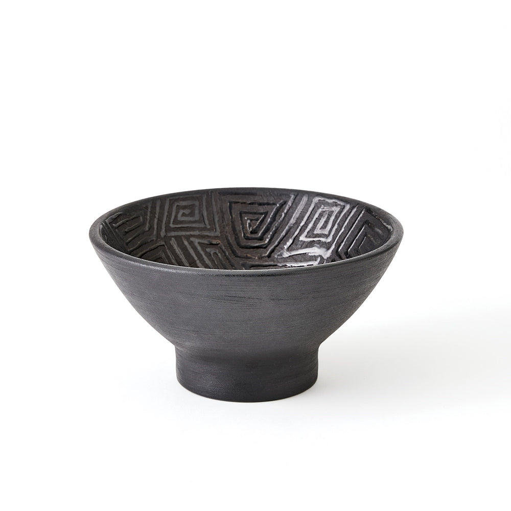 Amazonas Collection Bowls and Vase Black
