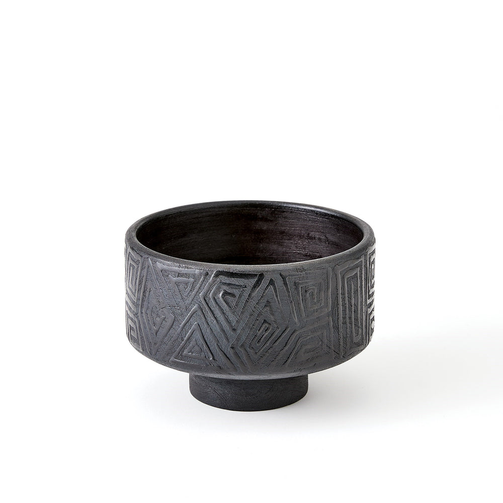 Amazonas Collection Bowls and Vase Black