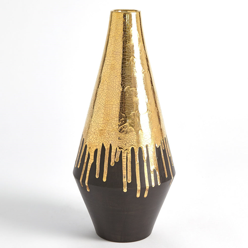Gold Drip Vases
