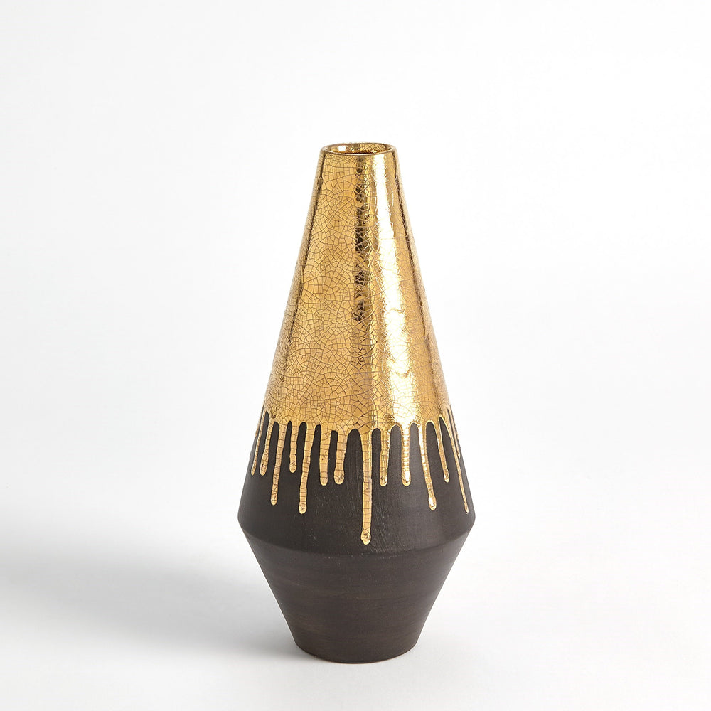 Gold Drip Vases