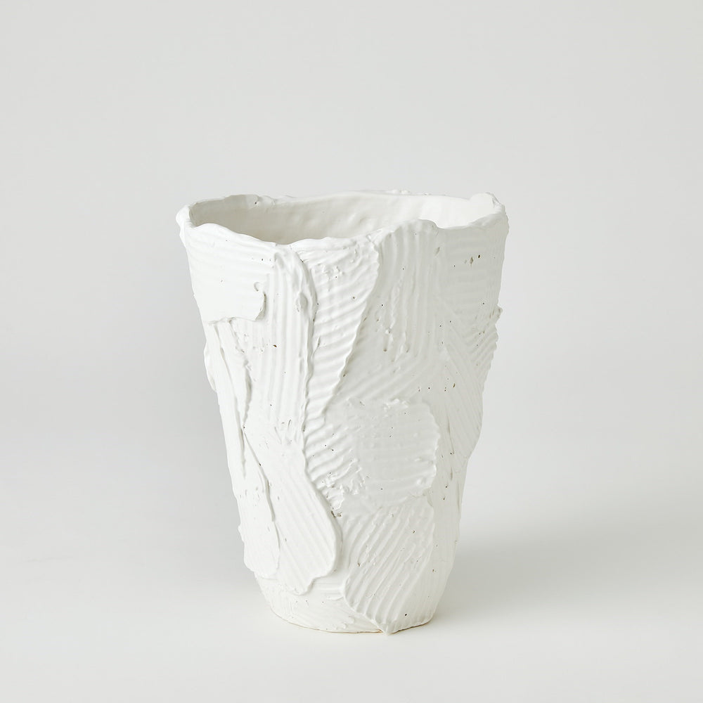 Chip Vases Matte White