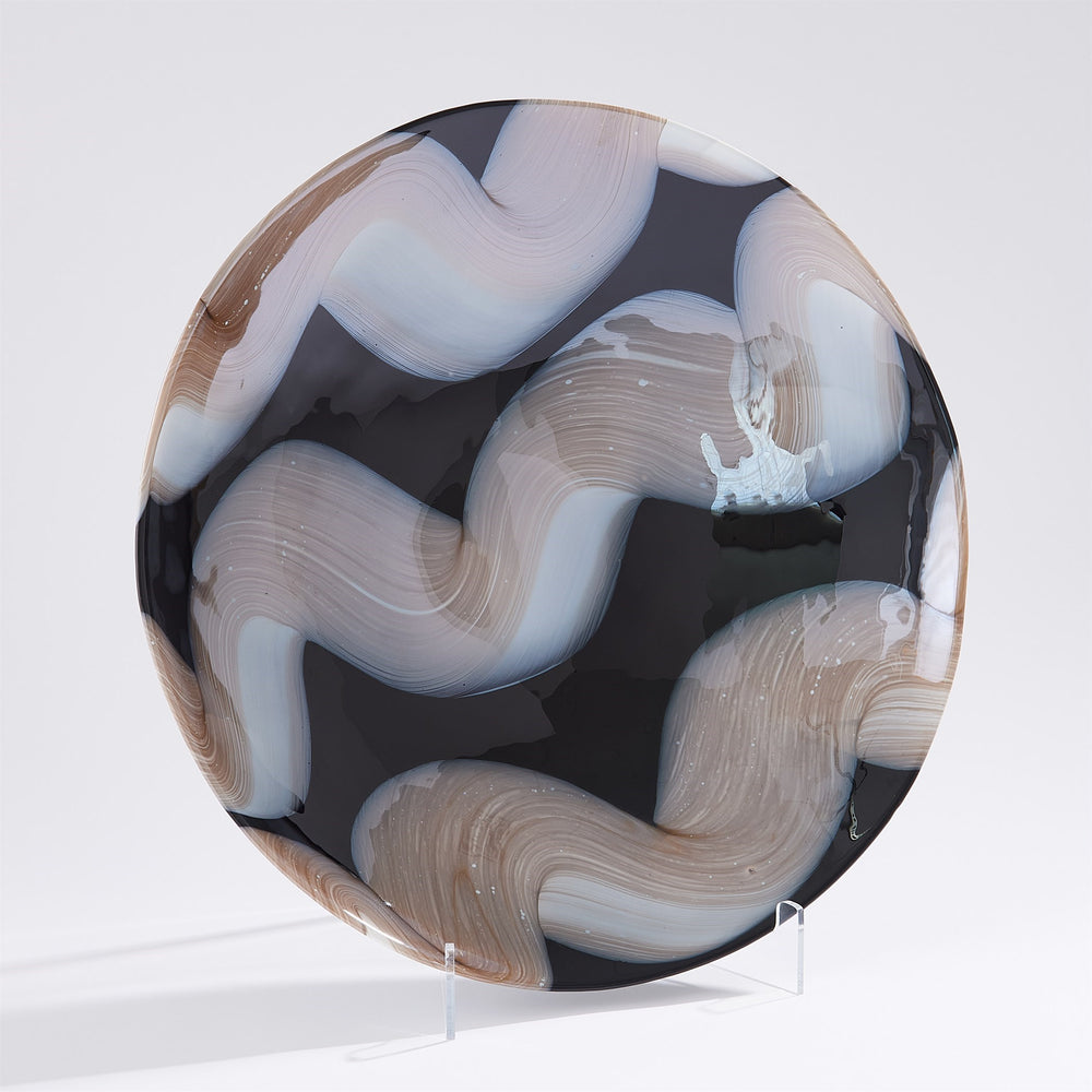 Swoon Charger & Bowl Black/Green