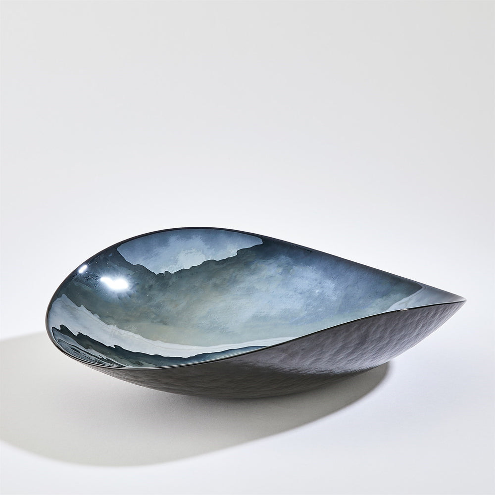Obsidian Folded Plate Metallic Black