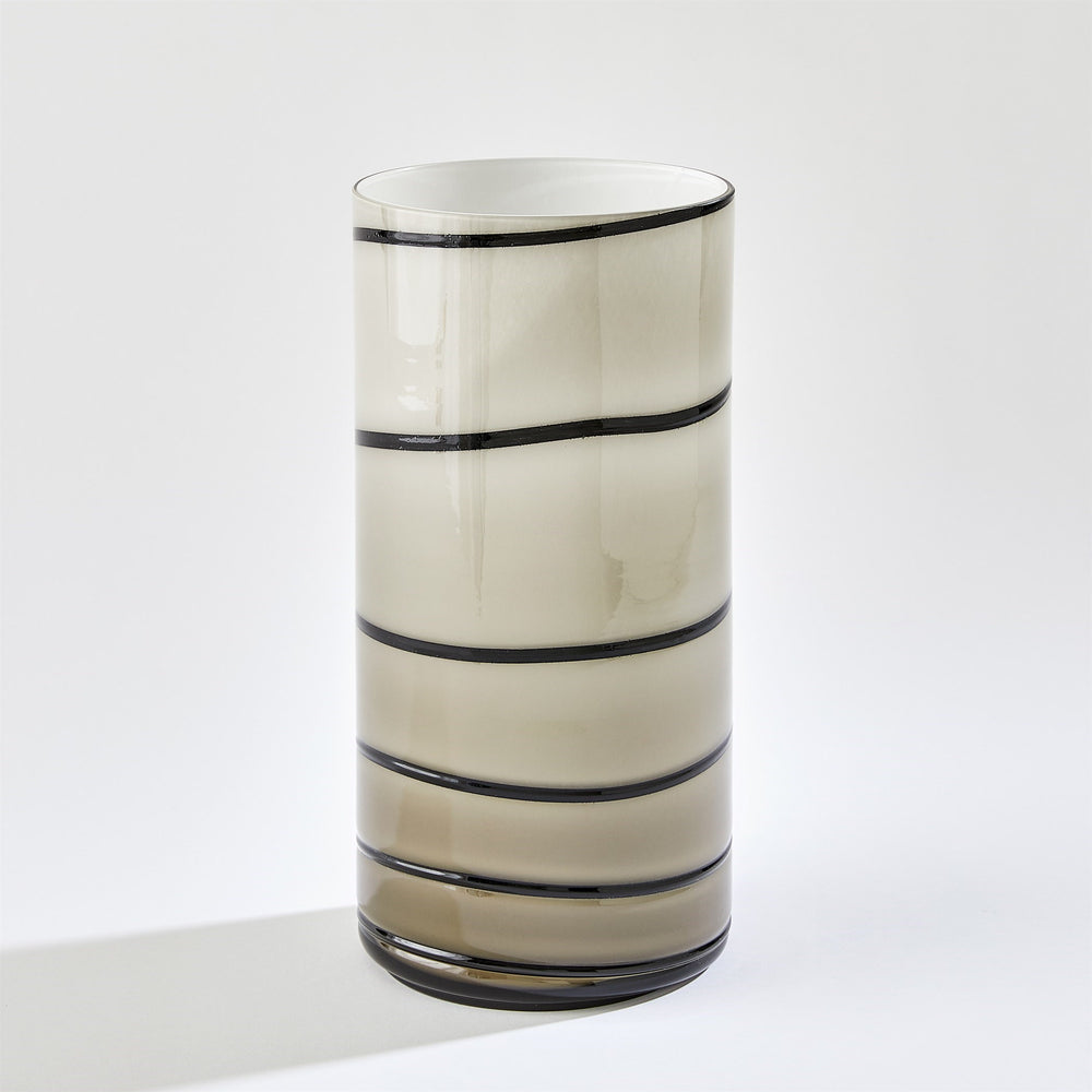 Twirl Vases Amber / White