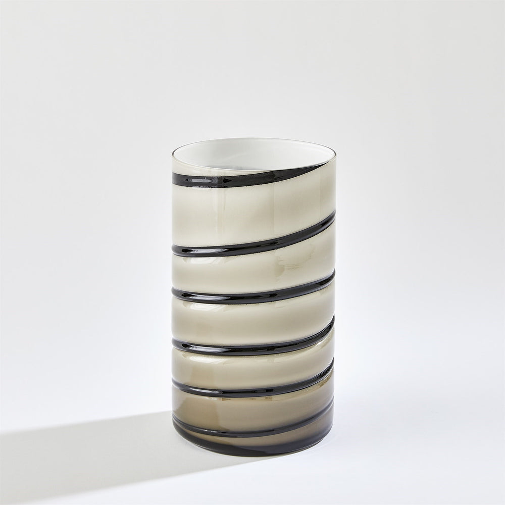 Twirl Vases Amber / White