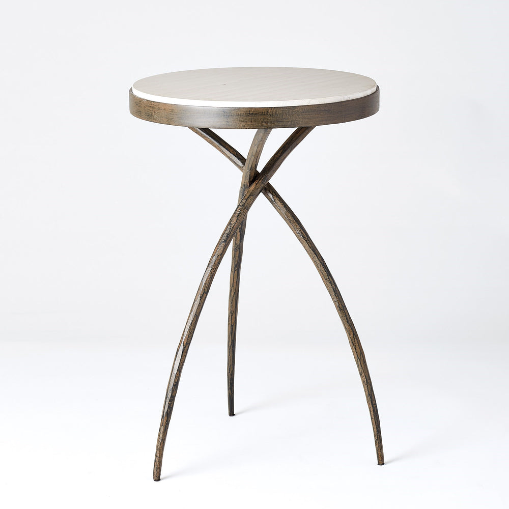 Tripod Tables w/Grey Marble Top