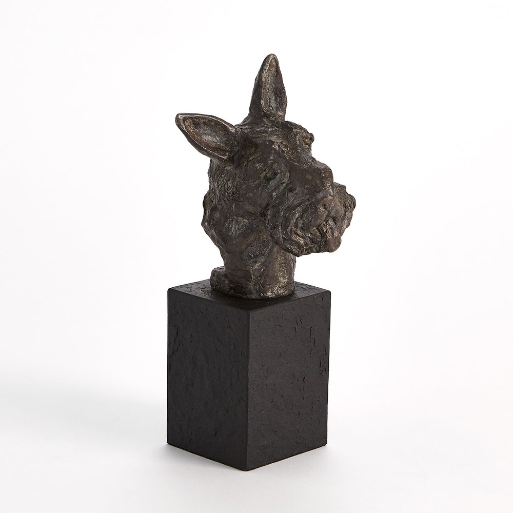 Sculpture du terrier écossais