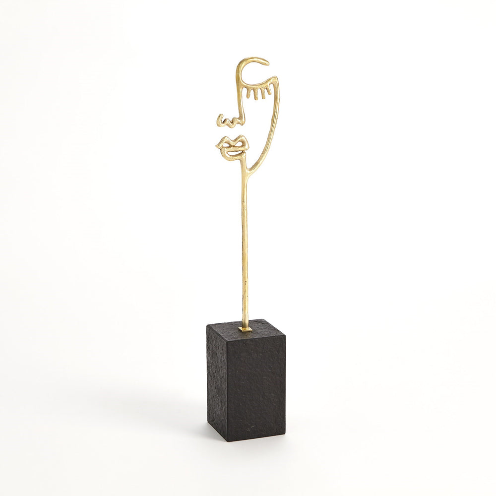 Scribble Sculpture Polished Brass