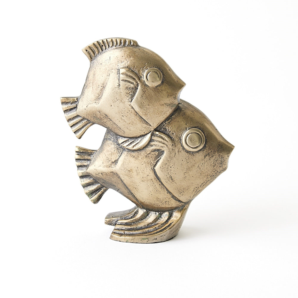 Fishy Sculpture Antique Brass