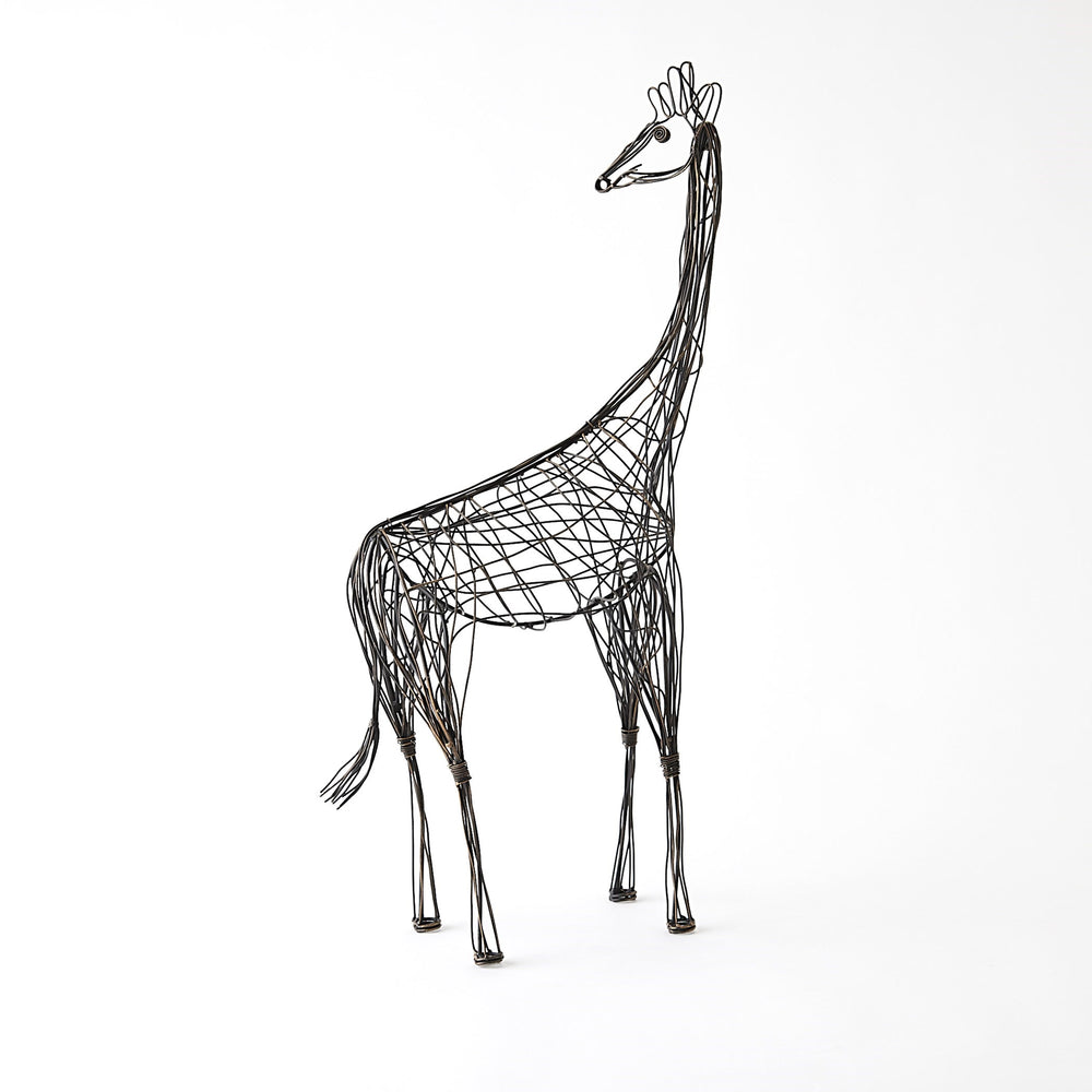 Wire Giraffe Bronze