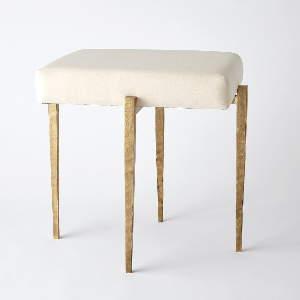 Laforge Bench Antique Gold w/Muslin Cushion