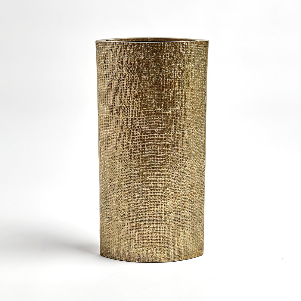 Hemp Etched Vases Brass