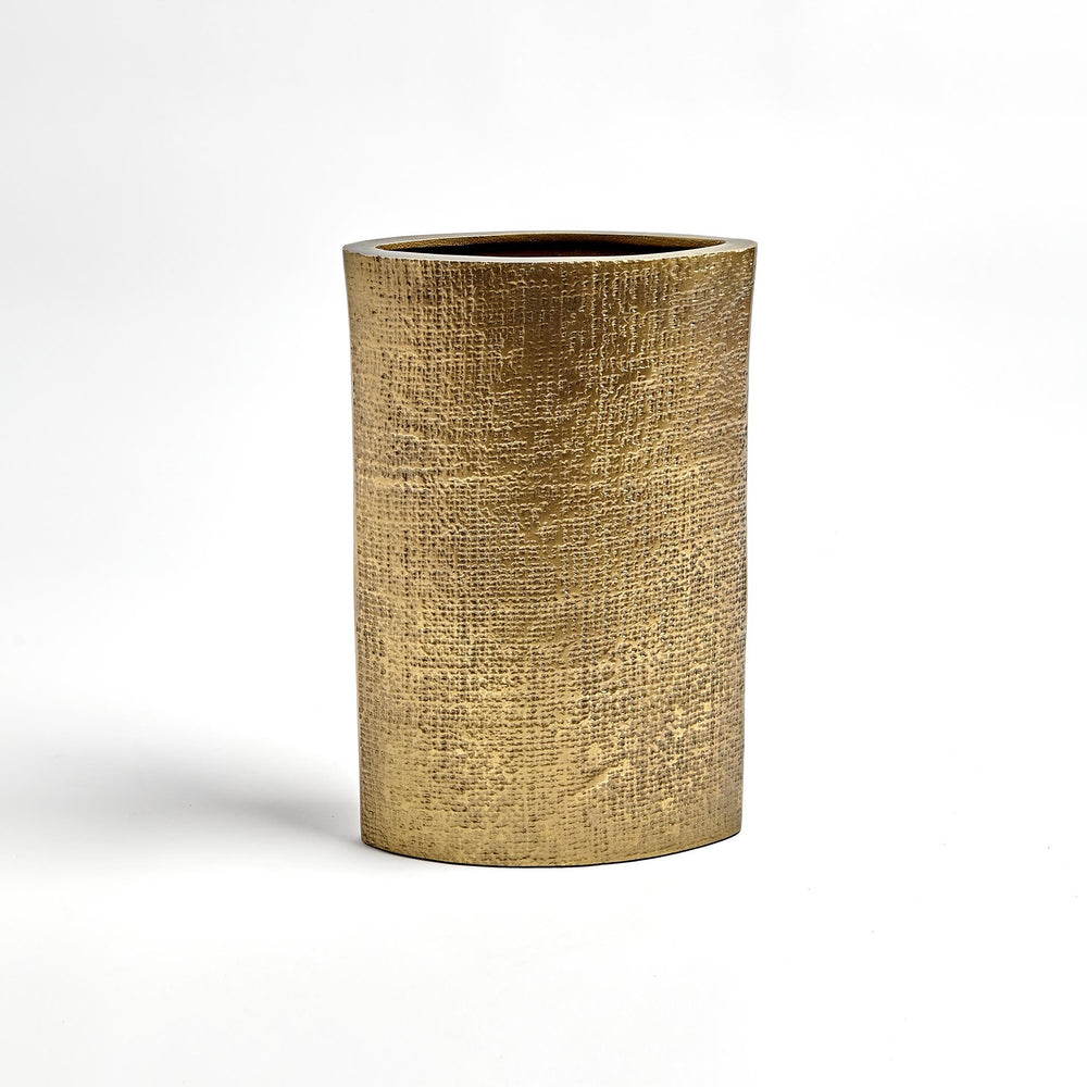 Hemp Etched Vases Brass