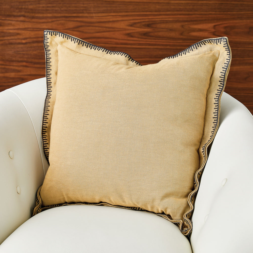 Stitched Pillow Gold