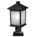 Z-Lite Canada - One Light Outdoor Pier Mounted Fixture - Holbrook - Black- Union Lighting Luminaires Decor