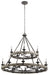 Kichler Canada - 15 Light Chandelier - Taulbee - Weathered Zinc- Union Lighting Luminaires Decor