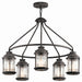 Kichler Canada - Five Light Outdoor Chandelier - Ashland Bay - Weathered Zinc- Union Lighting Luminaires Decor