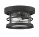 Savoy House - One Light Flush Mount - Barrett - Black- Union Lighting Luminaires Decor
