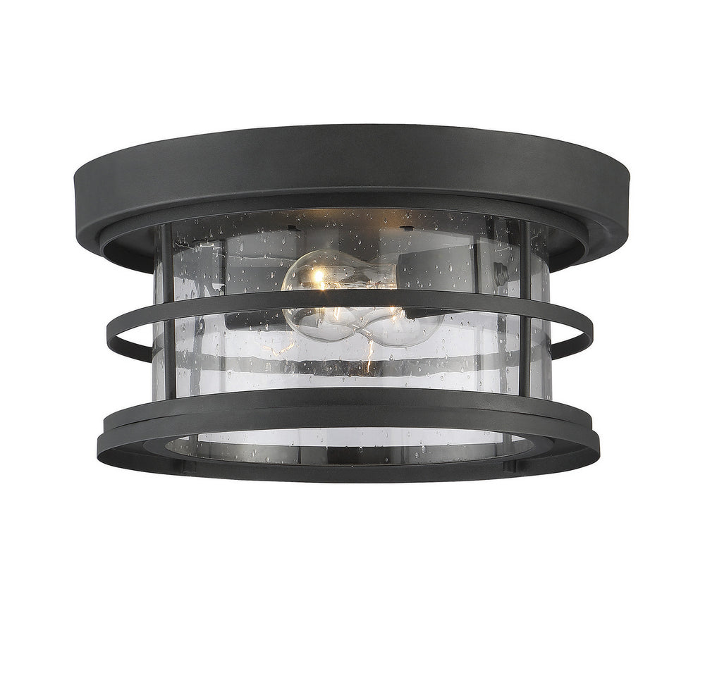 Savoy House - Two Light Flush Mount - Barrett - Black- Union Lighting Luminaires Decor