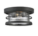 Savoy House - Two Light Flush Mount - Barrett - Black- Union Lighting Luminaires Decor