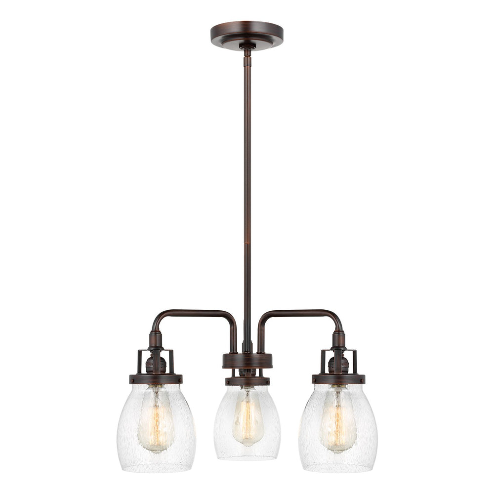 Generation Lighting Canada - Three Light Chandelier - Belton - Bronze- Union Lighting Luminaires Decor
