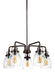 Generation Lighting Canada - Five Light Chandelier - Belton - Bronze- Union Lighting Luminaires Decor