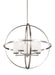 Generation Lighting Canada - Five Light Chandelier - Alturas - Brushed Nickel- Union Lighting Luminaires Decor