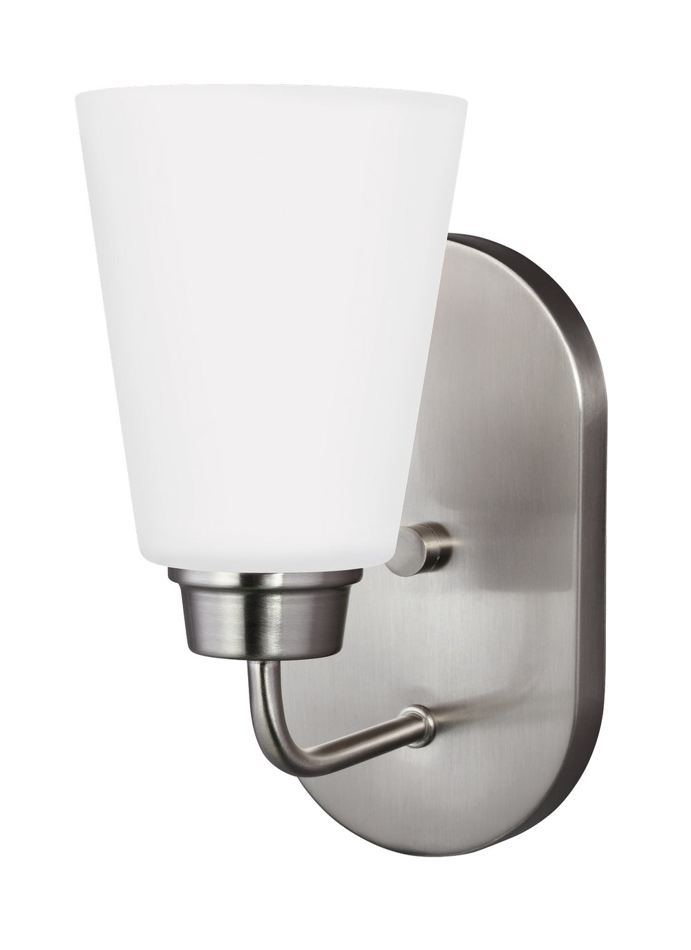 Generation Lighting Canada - One Light Wall / Bath Sconce - Kerrville - Brushed Nickel- Union Lighting Luminaires Decor
