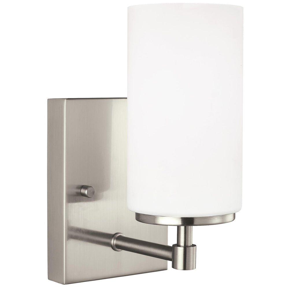 Generation Lighting Canada. - One Light Wall / Bath Sconce - Alturas - Brushed Nickel- Union Lighting Luminaires Decor