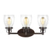 Generation Lighting Canada - Three Light Wall / Bath - Belton - Bronze- Union Lighting Luminaires Decor