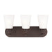 Generation Lighting Canada - Three Light Wall / Bath - Kerrville - Bronze- Union Lighting Luminaires Decor