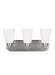 Generation Lighting Canada - Three Light Wall / Bath - Kerrville - Brushed Nickel- Union Lighting Luminaires Decor