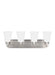 Generation Lighting Canada - Four Light Wall / Bath - Kerrville - Brushed Nickel- Union Lighting Luminaires Decor