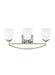 Generation Lighting Canada - Three Light Wall / Bath - Hanford - Brushed Nickel- Union Lighting Luminaires Decor