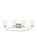 Generation Lighting Canada - Four Light Wall / Bath - Hanford - Brushed Nickel- Union Lighting Luminaires Decor