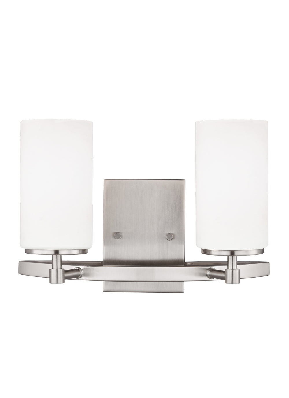 Generation Lighting Canada - Two Light Wall / Bath - Alturas - Brushed Nickel- Union Lighting Luminaires Decor