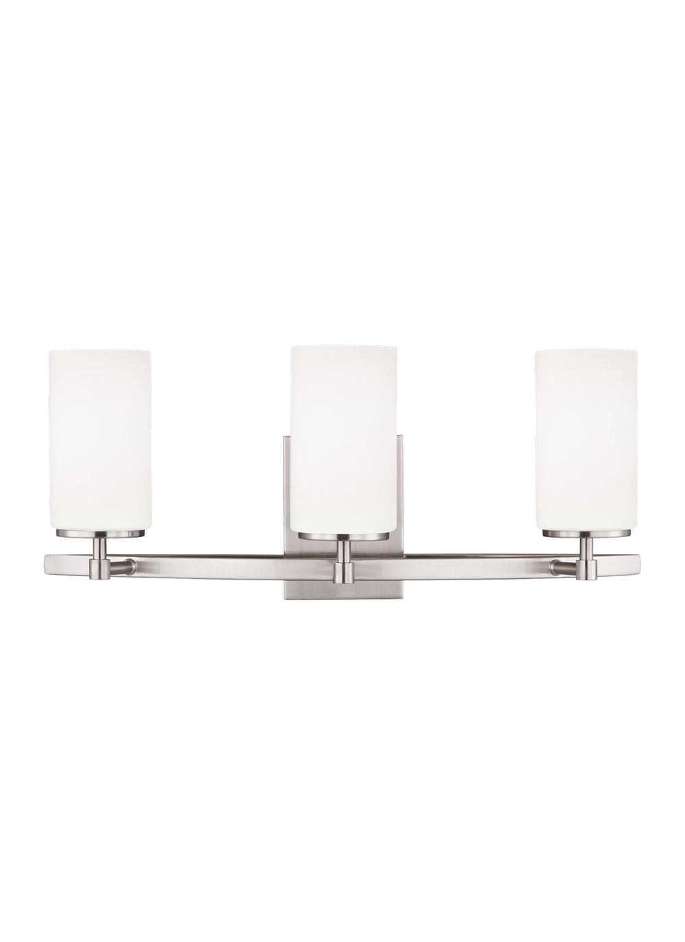 Generation Lighting Canada - Three Light Wall / Bath - Alturas - Brushed Nickel- Union Lighting Luminaires Decor