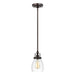 Generation Lighting Canada - One Light Mini-Pendant - Belton - Bronze- Union Lighting Luminaires Decor